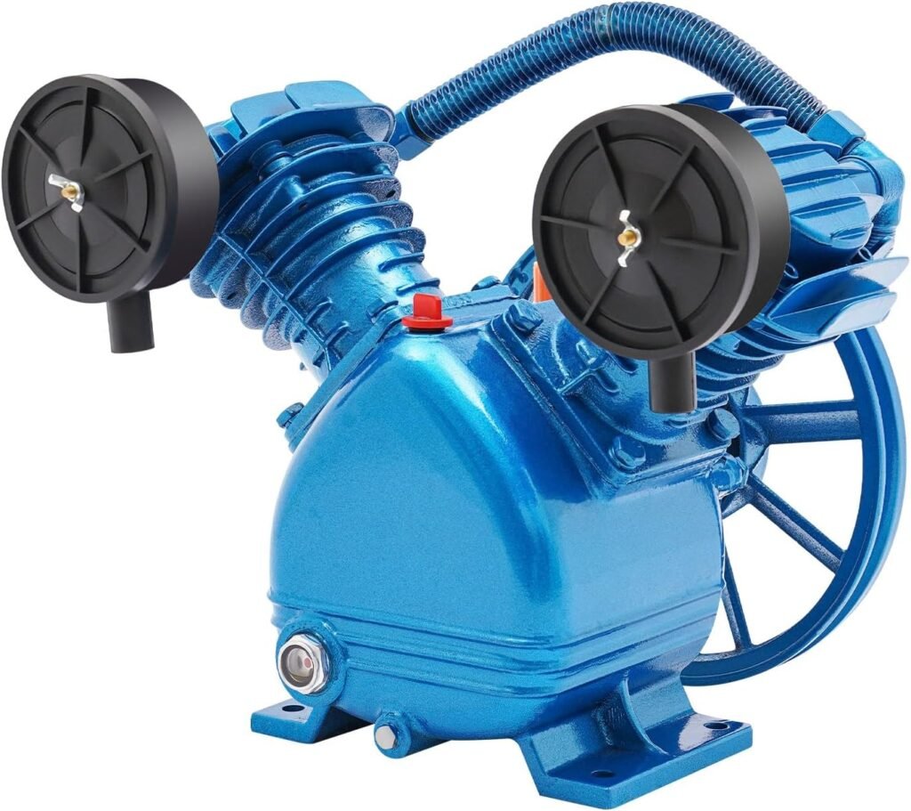 2200W 3HP Air Compressor Pump, High Efficiency 8.8CFM 115PIS Air Compressor Replacement Parts Ultra Quiet Air Compressors Pump for Chemical  Light Industry, Textile, Food Processing