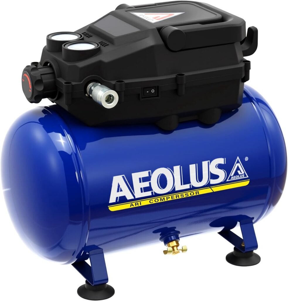 Air Compressor, Gallon Max PSI Portable Oil Free Tank and Ideal for Painting, Inflation and other Pneumatic Tools.