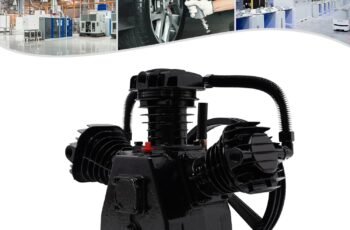 Air Compressor Pump Head, 115PSI 4-5HP Air Compressor Pump Replacement with 3 Air. Filter Mufflers