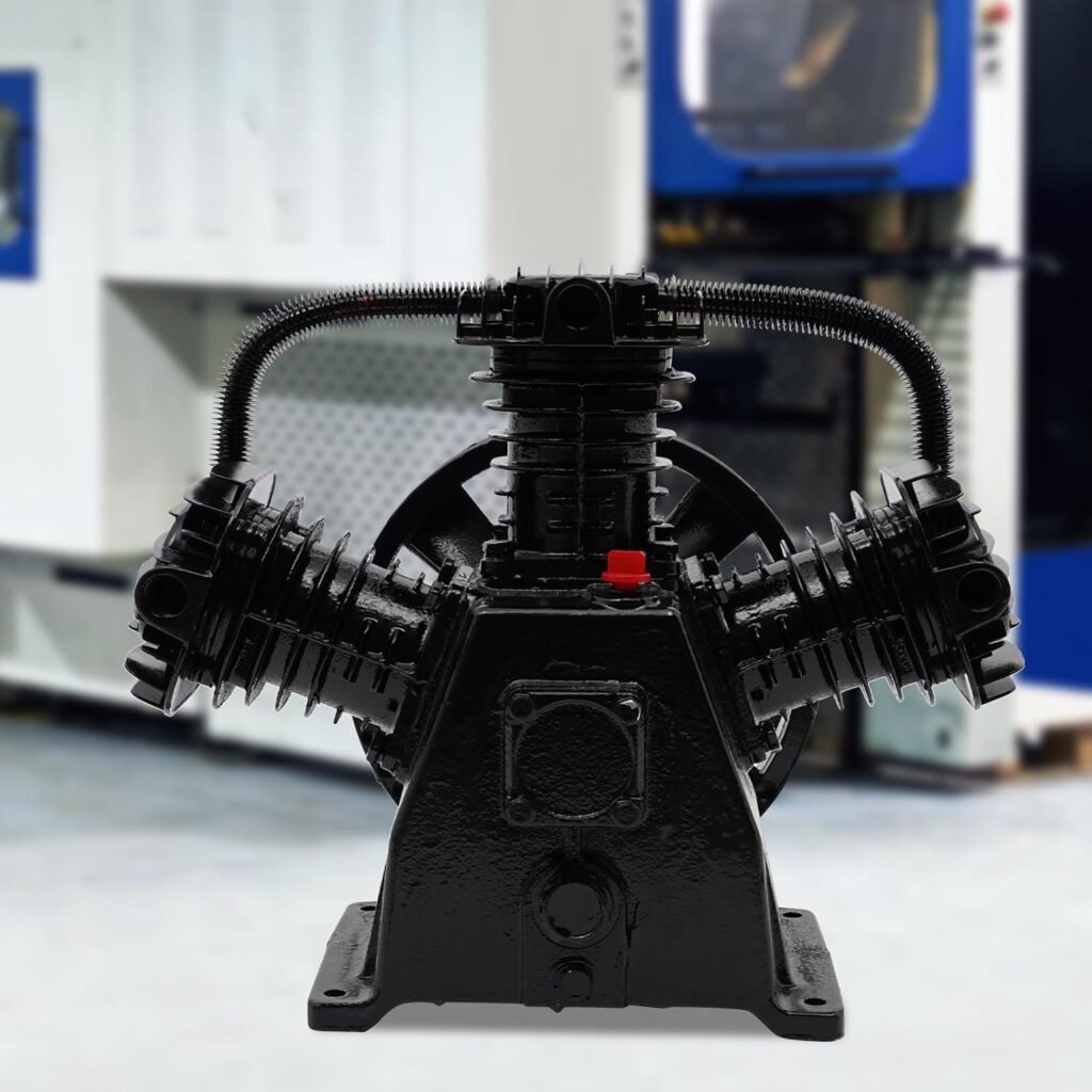 Air Compressor Pump Head, 115PSI 4-5HP Air Compressor Pump Replacement with Air. Filter Mufflers