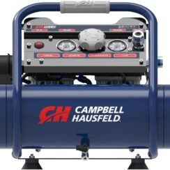 CAMPBELL HAUSFELD Quiet 2 Gallon Air Compressor, 2 HP, 120 Volt, Single Stage, 125 Max PSI, Efficient and Durable Design for Home or Professional Use, Compact and Portable Air Compressor