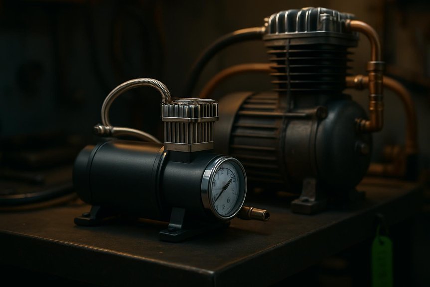 compact portable compressor architecture and plumbing