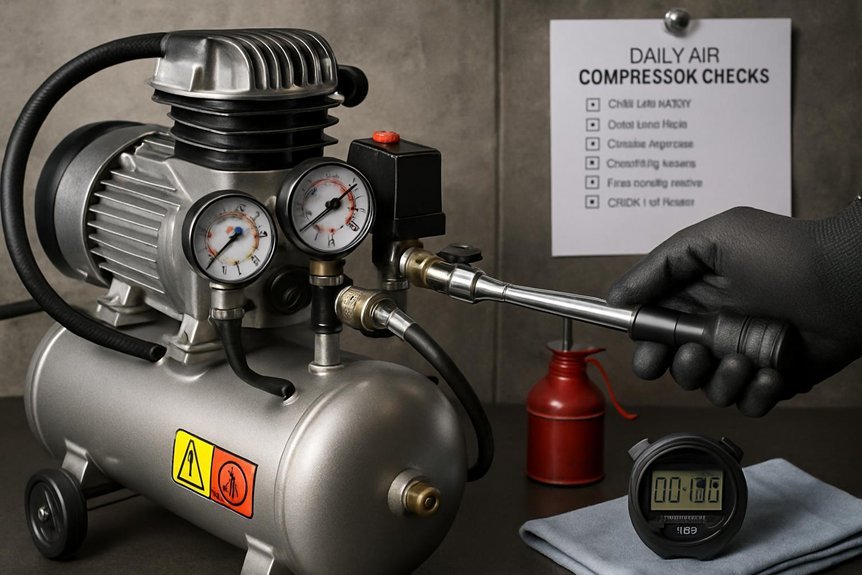 daily quick compressor checks keep reliability