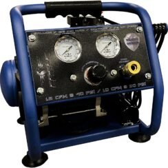 Eagle EA-2000 Silent Series 2000 Portable Air Compressor 125 PSI, MAX PSI, 115 V, Hot Dog with Panel, Blue, 1 Gallon