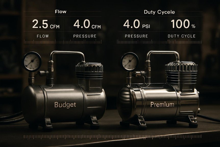 flow pressure duty cycle metrics