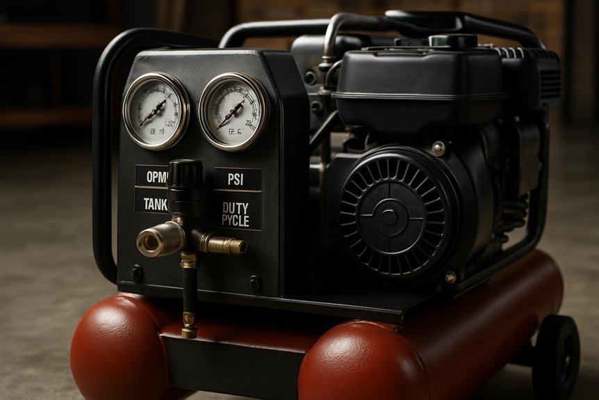 gas powered compressor performance metrics