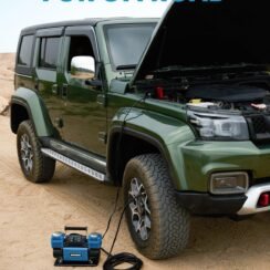 Kohree 12V Dual Cylinder Air Compressor with Digital Display Panel, Heavy Duty 12.35CFM Fast Tire Inflator Tire Pump for Offroad Truck RV 4×4 Vehicle, Max 150 PSI
