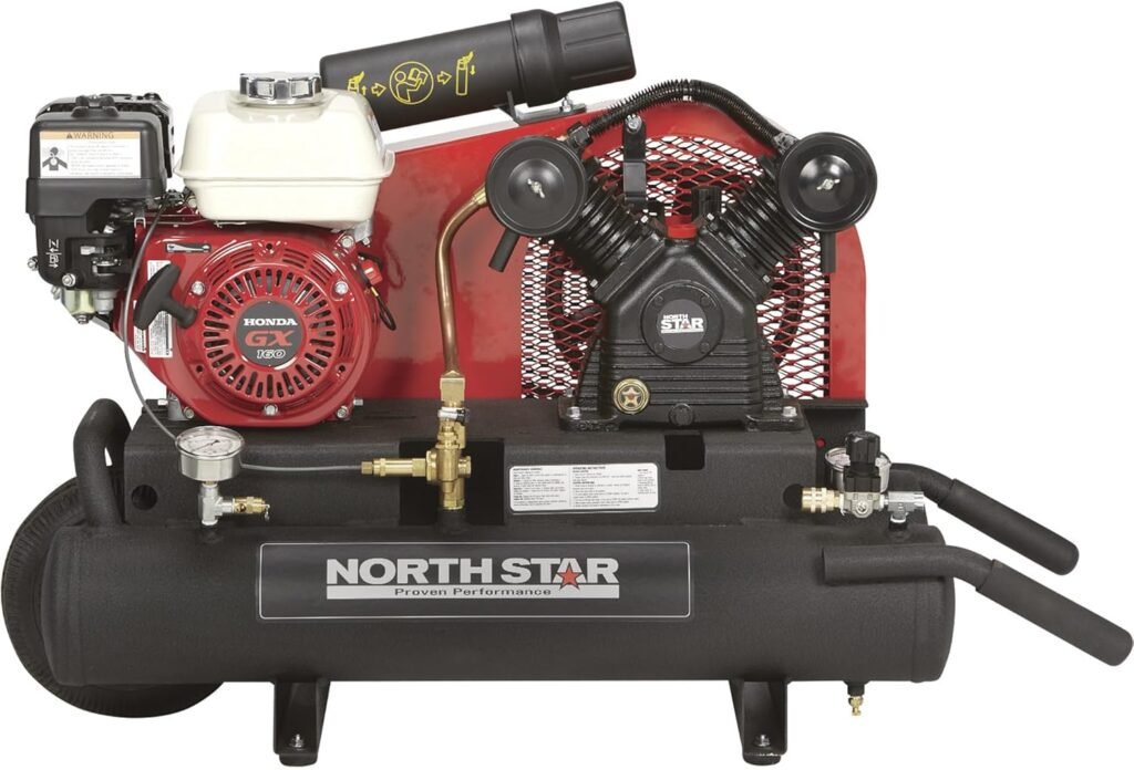 NorthStar Gas-Powered Air Compressor 8-Gal Twin Tank 13.7 CFM @ PSI