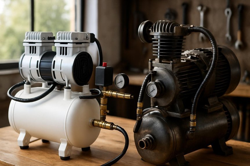 oil free vs oil lubed compressor tradeoffs