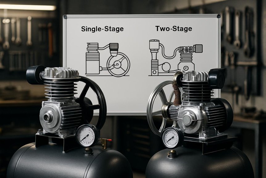 single stage vs two stage compressor comparison