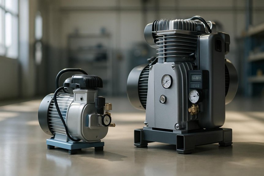 sizing compressors mini vs industrial