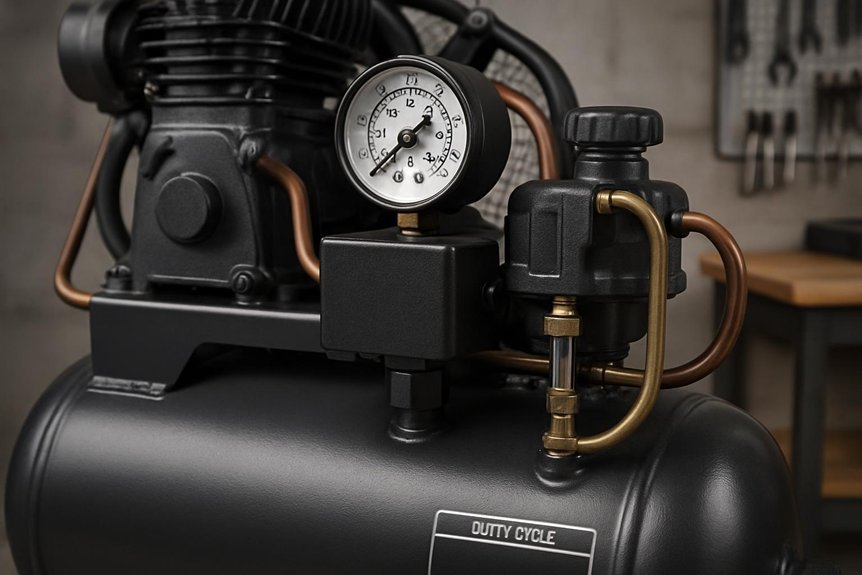 sizing oil lubricated compressors cfm psi tank duty