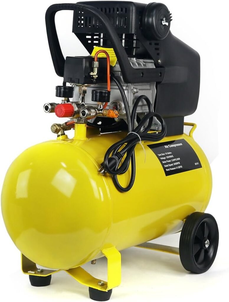 Stark USA 10-Gallon Air Compressor Horizontal Tank 3.5 HP Quiet Air Compressor for Auto Repair, Tire Inflation, Woodwork Nailing, Spray Painting Stark USA 10-Gallon Air Compressor Horizontal Tank 3.5 HP Quiet Air Compressor for Auto Repair, Tire Inflation, Woodwork Nailing, Spray Painting