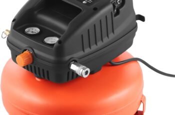 VEVOR 3 Gallon Air Compressor, 1/3HP 0.54CFM @ 90PSI Portable Pancake Air Compressor & 100PSI Max Working Pressure, Oil-Free Compressor Tank for Tire Inflation, Spray Painting, Woodwork Nailing, 120V