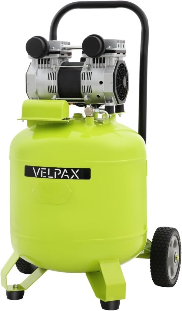 13 Gallon Air Compressor,2HP 4.2SCFM @90PSI Ultra Quiet and Oil-Free Air Compressor,115PSI Max Pressure,51 dBA Noise Level,Oil Free Compressor Tank for Auto Repair, Tire Inflation, Spray Painting