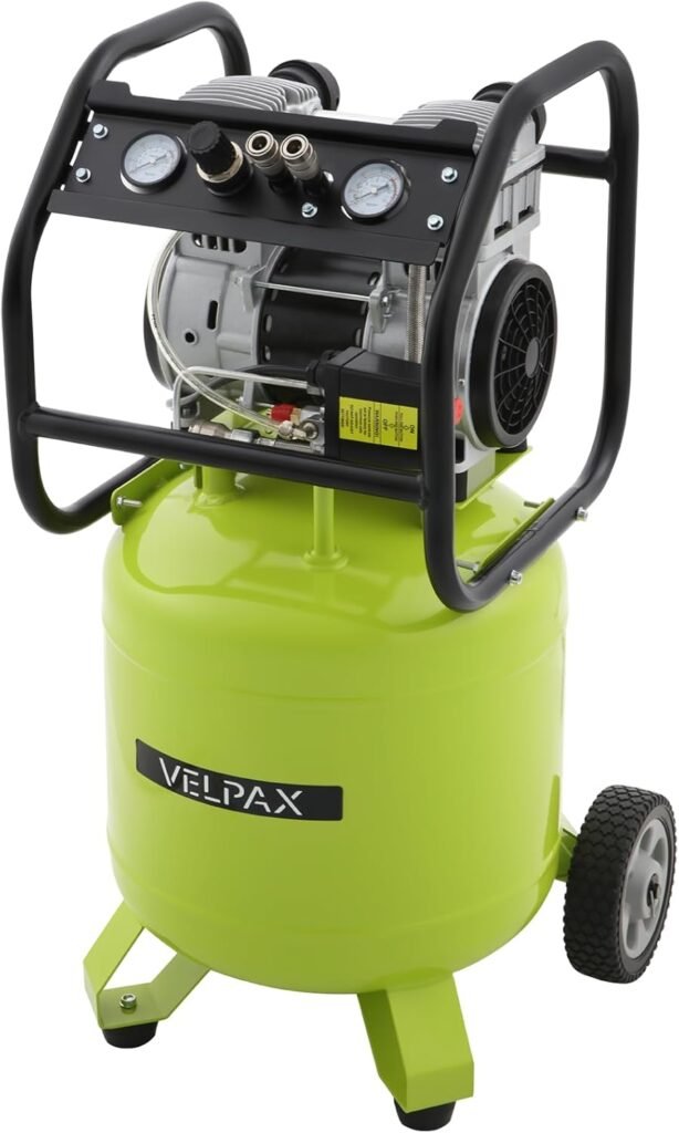 13 Gallon Air Compressor,2HP 4.2SCFM @90PSI Ultra Quiet and Oil-Free Air Compressor,115PSI Max Pressure,51 dBA Noise Level,Oil Free Compressor Tank for Auto Repair, Tire Inflation, Spray Painting