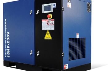 15HP Rotary Screw Air Compressor, 56CFM@125PSI, 230V 3-Phase 60Hz, Industrial-Grade Fixed Speed Air Compressed System with NPT 1″ Outlet for Workshop, Production Line Applications Review (2026) — Worth the Investment?