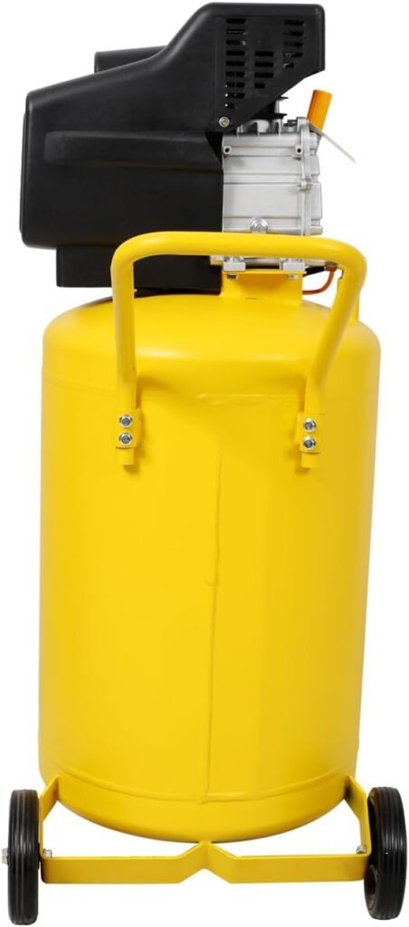 21 Gallon Portable Air Compressor, 110V/60HZ 2.5HP Motor, Max 115PSI Pressure, Yellow Tank Vertical Air Compressor for Garage, Workshop, DIY 21 Gallon Portable Air Compressor, 110V/60HZ 2.5HP Motor, Max 115PSI Pressure, Yellow Tank Vertical Air Compressor for Garage, Workshop, DIY