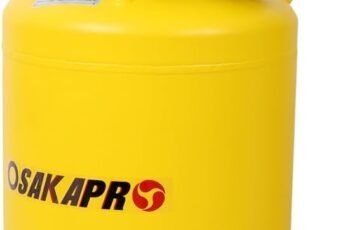 21 Gallon Portable Air Compressor, 110V/60HZ 2.5HP Motor, Max 115PSI Pressure, Yellow Tank Vertical Air Compressor for Garage, Workshop, DIY