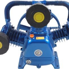 Air Compressor Head Pump, 10HP 175PSI, Portable Air Tool Air Compressor Pump, V-Type Cast Iron Replacement, Universal Air Compressor Pump Motor Head, Blue