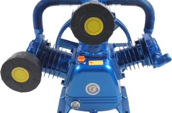 Air Compressor Head Pump, 10HP 175PSI, Portable Air Tool Air Compressor Pump, V-Type Cast Iron Replacement, Universal Air Compressor Pump Motor Head, Blue