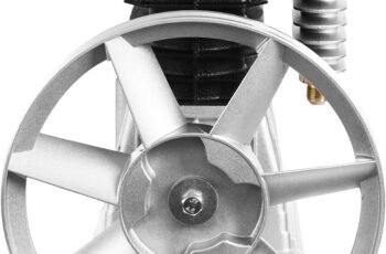 Air Compressor Pump, 3HP Industrial Compressor Head Pump Motor, 66Gal/min Twin Cylinder Aluminum Air Compressor Head Piston Style Splash Lubrication Pump