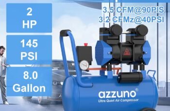 AZZUNO 8 Gallon Air Compressor Review — Quiet & Efficient