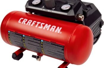 Craftsman Air Compressor 1.5 Gallon Portable, 3/4 HP, 1.5 CFM@90PSI, Max 125 PSI, Oil Free, Lightweight Air Compressor for DIY Workshop, Small Project