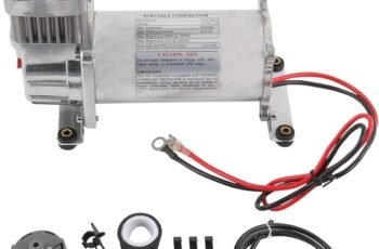 DICMIC 12V 444C 200 PSI Chrome Air Compressor for Auto/Motorcycle