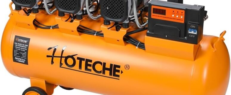Hoteche 26 Gallon Silent Oil-Free Air Compressor Review (2026) — Professional Power Meets Quiet Operation