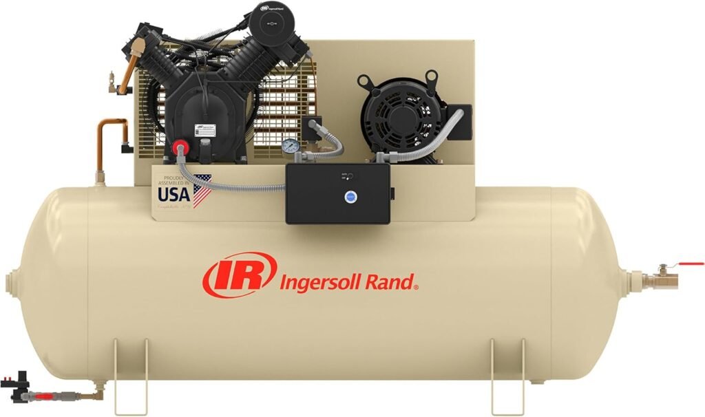 Ingersoll Rand Electric Stationary Air Compressor (Fully Packaged) - HP, CFM at PSI, Volts, Model Number 7100E15-P