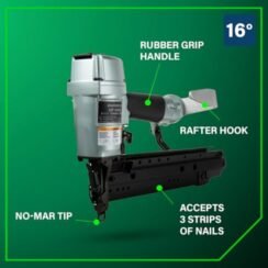 Metabo HPT Pro Finish Nailer, Pro-Preferred Pneumatic Power Nailers