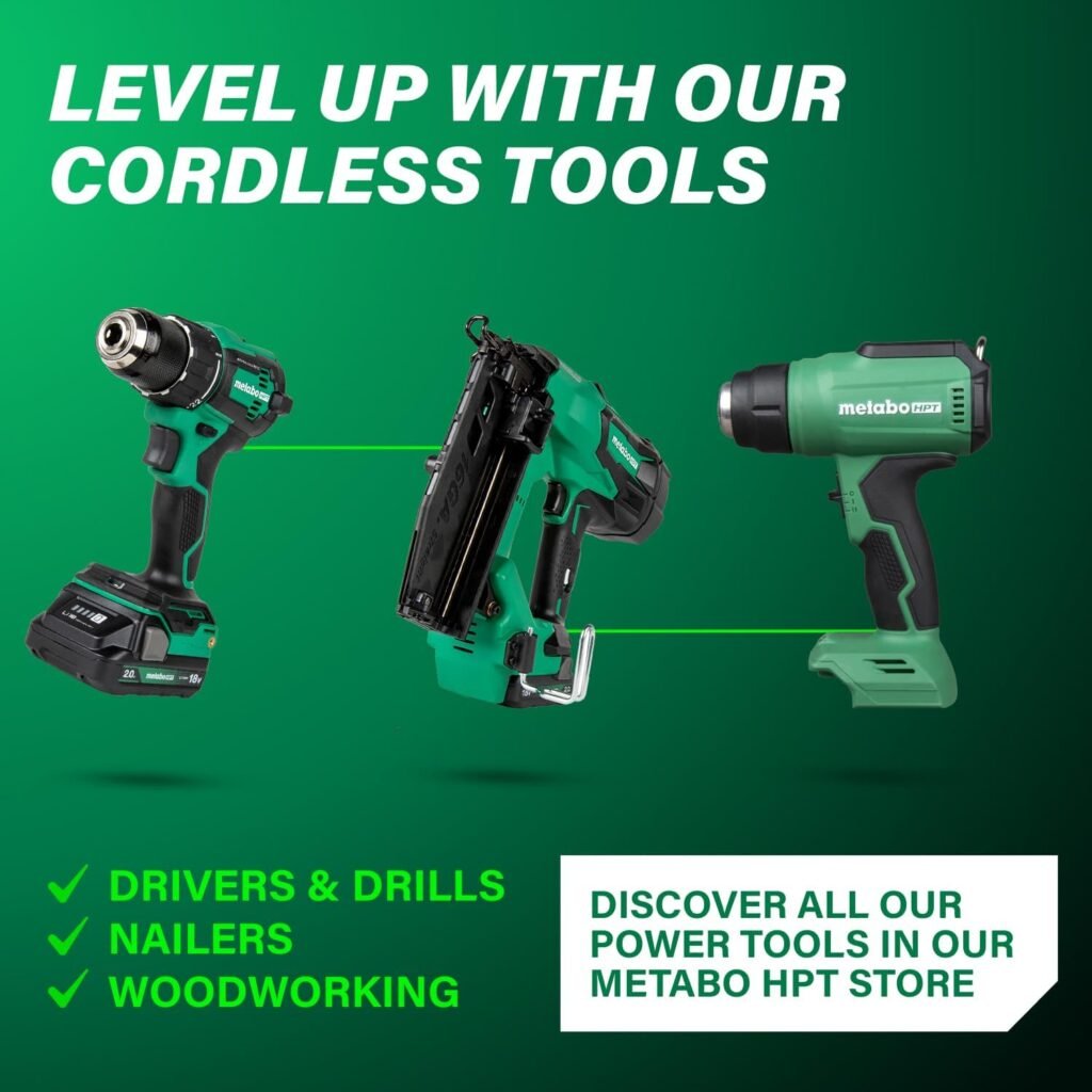 Metabo HPT Reserve Air Tank, High Capacity Gallon Air Tank, ASME Certified, Quick Connect Couplers, Industrial Pressure Gauges, Angled Steel Legs for Stability, UA3810AB