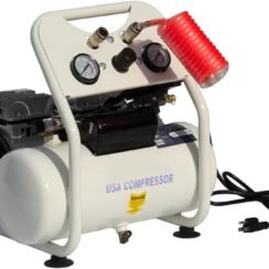 Portable Air Compressor, Ultra Quiet Oil-Free Electric Air Compressor 115 PSI Max with 4 CFM, Quick Recovery, 2.5 Gallon Tank, Ideal for Tire Inflation, Hot Dog Air Tools& Garage Auto Repair