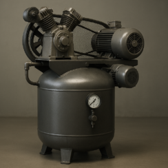 Schulz of America 932.9341-0 V Series Air Compressor, Two Stage 175 psi, 7580VV30X-1 7.5 hp, MSV-30MAX, 4P Electric Motor, Single Phase, Vertical Tank