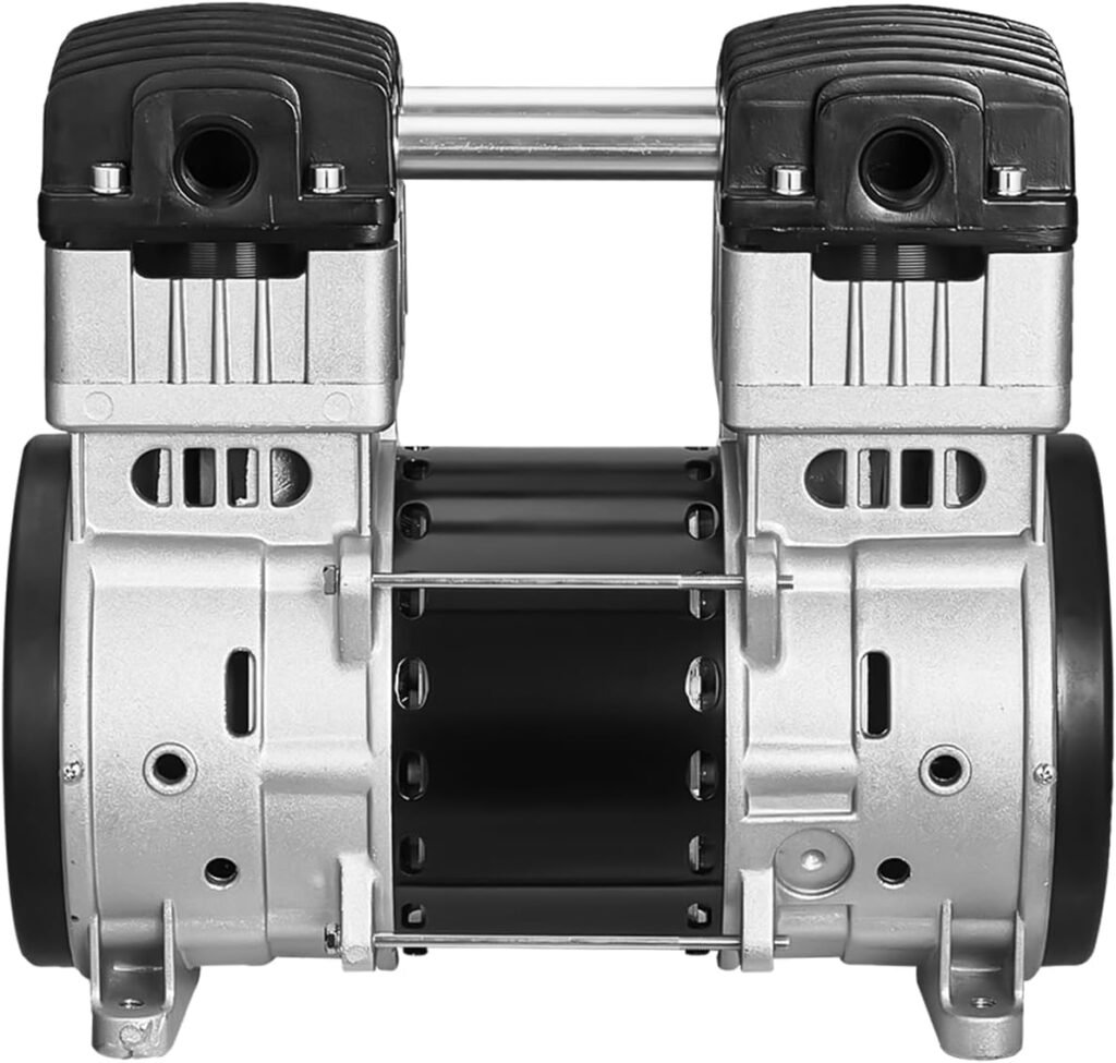 VEVOR Air Compressor Motor, 2HP 5.2CFM @ 90PSI Oil Free Air Compressor Pump  Max. 145PSI Pressure, 78dB Ultra-Quiet Compressor Motor for Auto Repair, Tire Inflation, Spray Painting, Woodwork Nailing