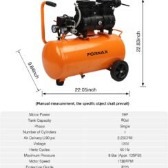 FORNAX 8 Gallon Air Compressor Review — Quiet & Portable Power