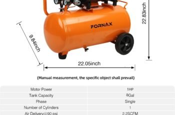 FORNAX 8 Gallon Air Compressor Review — Quiet & Portable Power