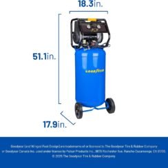 Goodyear 26 Gallon 175 PSI Super Quiet Oil Free Electric Vertical Air Compressor Review — Worth Buying?